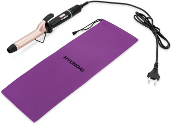 Щипцы Hyundai H-HS1422 40Вт макс.темп.:200С покрытие:керамико-турмалиновое черный от магазина РЭССИ