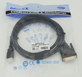 Кабель HDMI (m) DVI-D (m) 3м от магазина РЭССИ