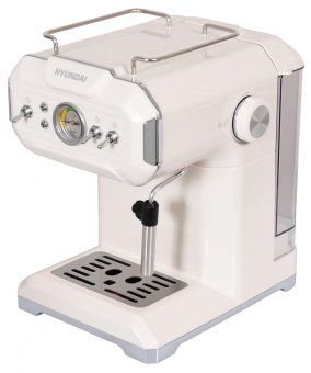 Кофеварка рожковая Hyundai HEM-5300 850Вт бежевый/серебристый от магазина РЭССИ