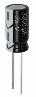 Конденсатор алюминиевый электролитический 3300мкФ 25В ±20% (16 х 26мм) 3300х25 EHR332M25B от магазина РЭССИ