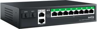 Коммутатор Netis P112GS (L2) 10x1Гбит/с 2SFP 8PoE 120W неуправляемый от магазина РЭССИ