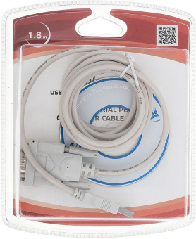 UAS111 Шнур-адаптер USB-COM, PL2303RA, разъемы AM/DB9M, 1.8 м от магазина РЭССИ