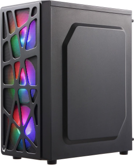 Корпус Formula MANA черный без БП ATX 6x120mm 1xUSB2.0 1xUSB3.0 1xUSB3.1 audio bott PSU от магазина РЭССИ