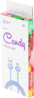 Кабель Redline Candy УТ000021987 USB (m)-micro USB (m) 1м фиолетовый от магазина РЭССИ