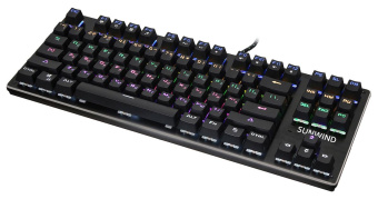 Клавиатура SunWind SW-K900G механическая черный USB Multimedia for gamer LED от магазина РЭССИ