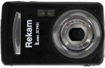 Фотоаппарат Rekam iLook S745i черный 16Mpix 2.4" 1080 SD/MMC CMOS/AAA от магазина РЭССИ