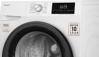 Стиральная машина Weissgauff WMD 6148 DC Inverter Steam класс: A загр.фронтальная макс.:8кг (с сушкой) белый от магазина РЭССИ