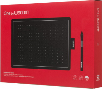 Графический планшет Wacom One by Medium USB черный/красный от магазина РЭССИ