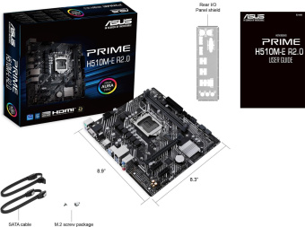 Материнская плата Asus PRIME H510M-E R2.0 Soc-1200 Intel H470 2xDDR4 mATX AC`97 8ch(7.1) GbLAN+VGA+HDMI+DP от магазина РЭССИ