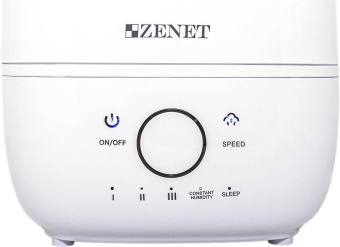 Увлажнитель воздуха Zenet ZET-409 25Вт (ультразвуковой) белый от магазина РЭССИ