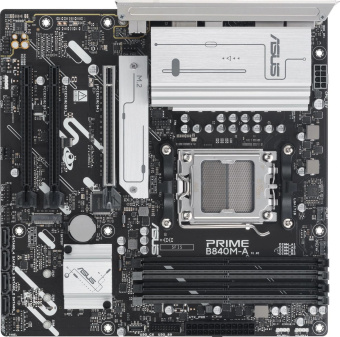 Материнская плата Asus PRIME B840M-A-CSM SocketAM5 AMD B840 4xDDR5 mATX AC`97 8ch(7.1) 2.5Gg RAID+VGA+HDMI+DP от магазина РЭССИ