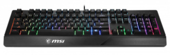 Клавиатура MSI VIGOR GK20 RU черный USB Multimedia for gamer LED (подставка для запястий) от магазина РЭССИ