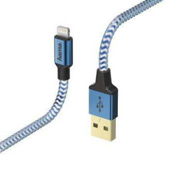 Кабель Hama 00178300 USB (m)-Lightning (m) 1.5м синий от магазина РЭССИ