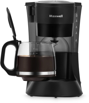 Кофеварка капельная Maxwell MW-1650 600Вт черный от магазина РЭССИ