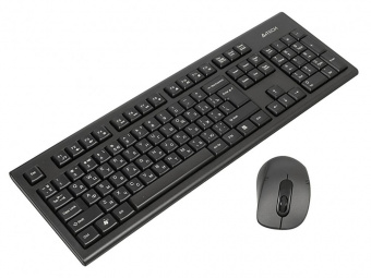 Клавиатура + мышь A4Tech 7100N клав:черный мышь:черный USB беспроводная от магазина РЭССИ