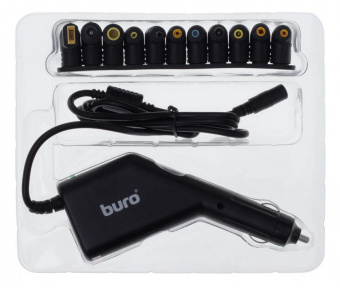 Блок питания Buro BUM-0170A90 автоматический 90W 15V-20V 11-connectors 4.5A 1xUSB 1A от прикуривателя LED индикатор от магазина РЭССИ