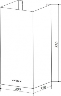 Вытяжка каминная Weissgauff Irida нержавеющая сталь управление: кнопочное (1 мотор) от магазина РЭССИ