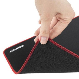 Компьютерный коврик для мыши и клавиатуры SONNEN BLACK TITAN XL большой 800x300x3 мм черный 513615 от магазина РЭССИ