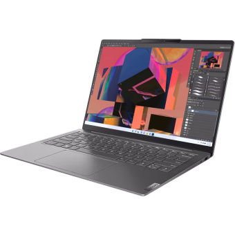 Ноутбук Lenovo Yoga Slim 6 14IRH8 Core i5 13500H 16Gb SSD512Gb Intel Iris Xe graphics 14" OLED WUXGA (1920x1200) Windows 11 Home grey WiFi BT Cam (83E00021RK) от магазина РЭССИ
