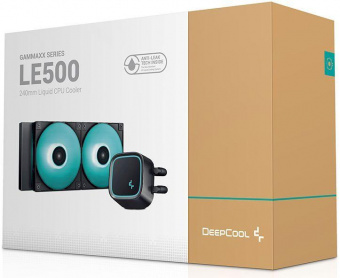 Система водяного охлаждения Deepcool LE500 Soc-AM5/AM4/1151/1200/1700 4-pin 18-33dB Al+Cu 220W 1238gr LED Ret от магазина РЭССИ
