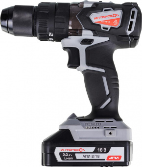 Дрель-шуруповерт Интерскол ДАУ-13/18В аккум. патрон:быстрозажимной (кейс в комплекте) (574.2.2.70) от магазина РЭССИ