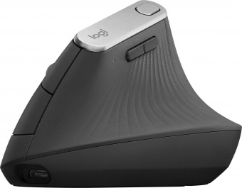 Мышь Logitech MX Vertical черный/серебристый оптическая (4000dpi) беспроводная BT/Radio USB (4but) от магазина РЭССИ