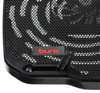 Подставка для ноутбука Buro BU-LCP156-B208 15.6"355x260x21мм 2xUSB 2x 80ммFAN 560г металлическая сетка/пластик черный от магазина РЭССИ