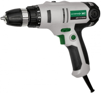 Дрель-шуруповерт Интерскол ДШ-10/320Э2 320Вт патрон:быстрозажимной (220.3.0.30) от магазина РЭССИ