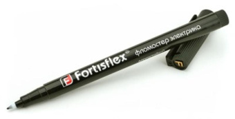 Маркировочный фломастер электрика FORTISFLEX ФМ-075 черный 5 шт 83406 от магазина РЭССИ