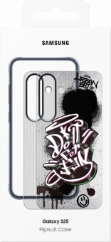 Чехол (клип-кейс) Samsung для Samsung Galaxy S25 Rugged Flipsuit Case S25 черный/прозрачный (EF-JS931CBEGRU) от магазина РЭССИ