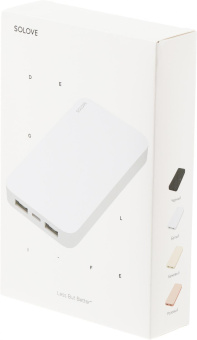 Мобильный аккумулятор Solove Solove 003M 20000mAh QC3.0 2.4A белый (003M WHITE RUS) от магазина РЭССИ