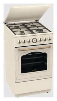 Плита Комбинированная Gorenje GKS5B70CLI бежевый (металлическая крышка) реш.чугун от магазина РЭССИ