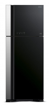 Холодильник Hitachi R-VG540PUC7 GBK 2-хкамерн. черное стекло (двухкамерный) от магазина РЭССИ
