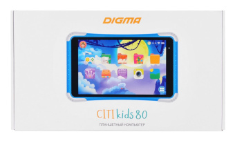 Планшет Digma CITI Kids 80 RK3126C (1.2) 4C RAM1Gb ROM8Gb 8" IPS 1280x800 Android 10.0 Go голубой 2Mpix 0.3Mpix BT WiFi Touch microSD 64Gb minUSB 3500mAh от магазина РЭССИ