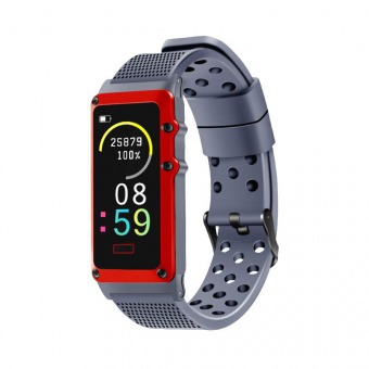 Смарт-браслет Digma Force A8 TFT корп.:серый/красный рем.:синий (A8GR) от магазина РЭССИ
