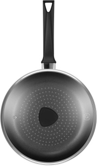 Сковорода Rondell Arabesco RDA-577 круглая 24см покрытие: Xylan Plus ручка несъемная (с крышкой) серый от магазина РЭССИ