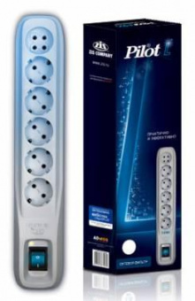 Сетевой фильтр Pilot L 7м (6 розеток) белый (коробка) от магазина РЭССИ