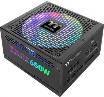 Блок питания Thermaltake ATX 650W Toughpower GF2 ARGB 80+ gold 24pin APFC 140mm fan color LED 9xSATA Cab Manag RTL от магазина РЭССИ