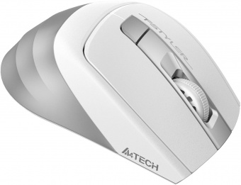 Мышь A4Tech Fstyler FG35S серебристый/белый оптическая (2000dpi) silent беспроводная USB (6but) от магазина РЭССИ