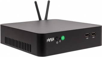 Неттоп Hiper M8 Cel J4125 (2) 4Gb SSD256Gb UHDG 600 Free DOS GbitEth WiFi BT 65W черный от магазина РЭССИ