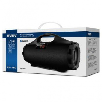 Колонка порт. Sven PS-460 черный 18W 1.0 BT/USB 10м 1800mAh (SV-015237) от магазина РЭССИ