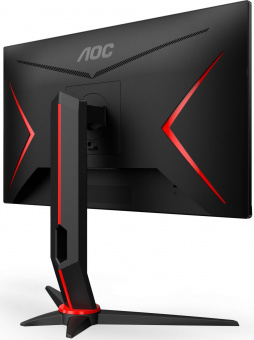 Монитор AOC 23.8" Value Line Q24G2A черный/красный IPS LED 1ms 16:9 HDMI M/M матовая HAS Piv 350cd 178гр/178гр 2560x1440 165Hz FreeSync Premium DP QHD 4.78кг от магазина РЭССИ