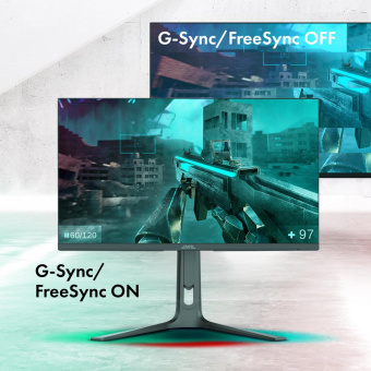 Монитор GMNG 27" Gaming GM-27F23 черный IPS LED 2ms 16:9 HDMI M/M матовая HAS Piv 400cd 178гр/178гр 3840x2160 160Hz G-Sync FreeSync DP Quad 4K (2160p) 6.63кг от магазина РЭССИ