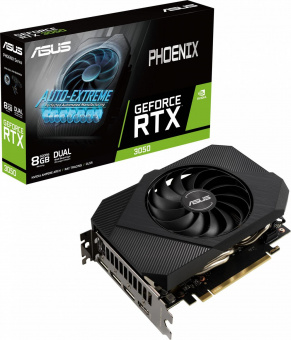 Видеокарта Asus PCI-E 4.0 PH-RTX3050-8G NVIDIA GeForce RTX 3050 8192Mb 128 GDDR6 1777/14000 HDMIx1 DPx3 HDCP Ret от магазина РЭССИ