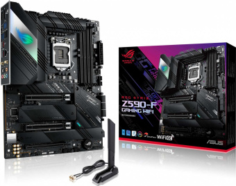 Материнская плата Asus ROG STRIX Z590-F GAMING WIFI Soc-1200 Intel Z590 4xDDR4 ATX AC`97 8ch(7.1) 2.5Gg RAID+HDMI+DP от магазина РЭССИ