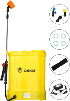 Опрыскиватель Deko DKSP12 аккум. ранц. 14л желтый (065-0951) от магазина РЭССИ