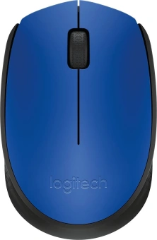 Мышь Logitech M171 синий/черный оптическая (1000dpi) беспроводная USB для ноутбука (2but) от магазина РЭССИ
