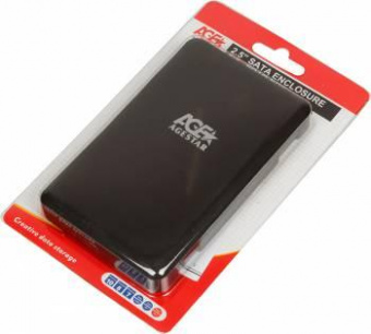 Внешний корпус для HDD/SSD AgeStar 31UBCP3C SATA USB3.1 пластик черный 2.5" от магазина РЭССИ