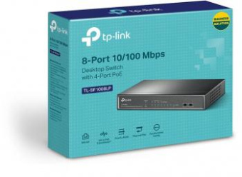 Коммутатор TP-Link TL-SF1008LP 8x100Mb 4PoE 41W неуправляемый от магазина РЭССИ