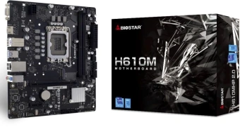 Материнская плата Biostar H610MHP 2.0 Soc-1700 Intel H610 2xDDR4 mATX AC`97 8ch(7.1) GbLAN RAID+VGA+HDMI от магазина РЭССИ